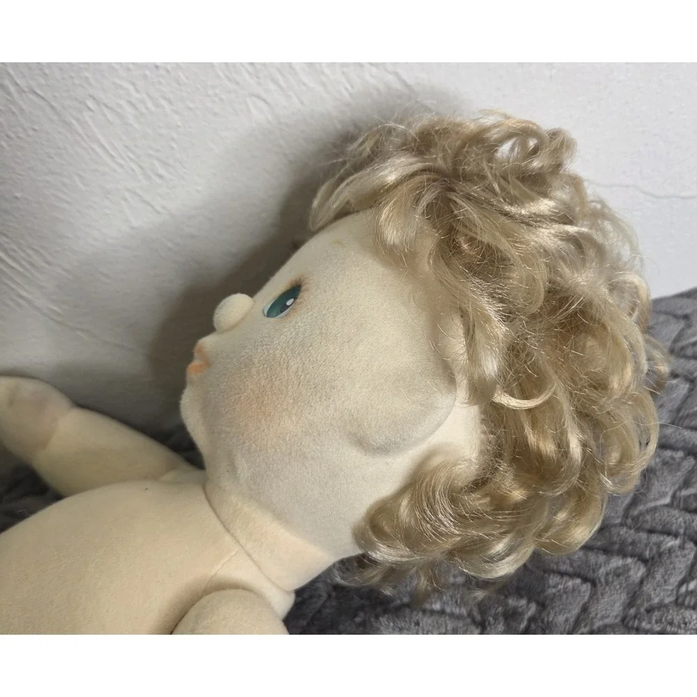 My Child Boy Doll Blonde Hair Blue Green Eyes Baby Vintage 1985 80s Toy Mattel